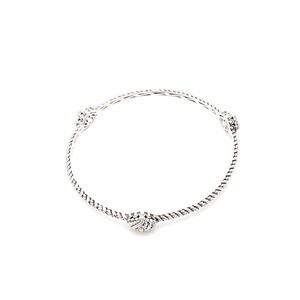 ♥️SOLD♥️Vintage JAI JOHN HARDY Sterling Silver & 14K Yellow Gold Station Bangle